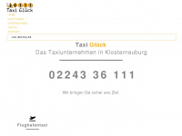 taxi-glueck.at Webseite Vorschau