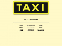 taxi-harbarth.de Webseite Vorschau