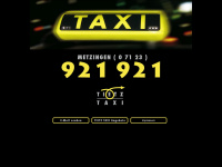 taxi-metzingen.de Webseite Vorschau