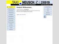 taxi-neusch.de Webseite Vorschau