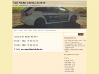 taxi-rieder.de Webseite Vorschau