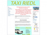 taxi-riedl.de Webseite Vorschau