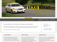 taxi-rose.de Webseite Vorschau