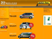 taxi-toni.de Webseite Vorschau
