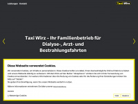 taxi-weinsheim.de Webseite Vorschau