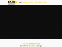 taxi-wuertemberger.de Webseite Vorschau