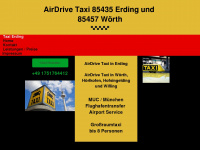 taxiairdrive.de Webseite Vorschau