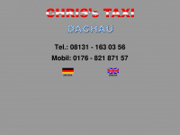 taxidachau.de Webseite Vorschau