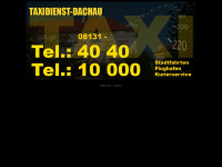 taxidienst-dachau.de Webseite Vorschau