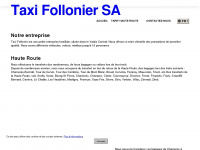 taxifollonier.ch Webseite Vorschau