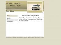 taxiruf-glinde.de Webseite Vorschau