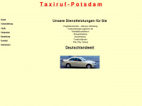 taxiruf-potsdam.de Webseite Vorschau
