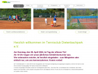 tc-dietenbachpark.de Webseite Vorschau