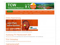 tc-walchsee.at Webseite Vorschau