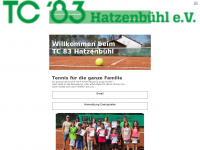 tc83-hatzenbuehl.de Webseite Vorschau