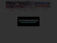 buergeler-toepfermarkt.de Webseite Vorschau