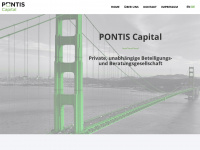 pontiscapital.at Webseite Vorschau
