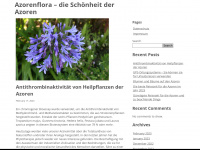 azorenflora.de Webseite Vorschau