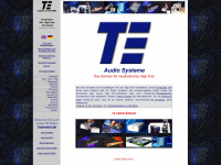 te-audiosysteme.de Webseite Vorschau
