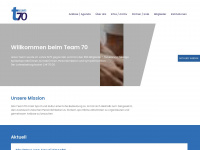team70.ch Webseite Vorschau