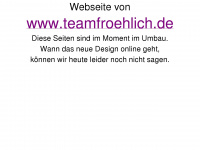teamfroehlich.de Webseite Vorschau