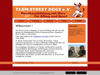 teamstreetdogs.de Webseite Vorschau