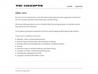 tec-concepts.de Webseite Vorschau