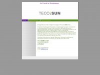 tecosun.de Webseite Vorschau