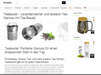 tee-beutel.de Webseite Vorschau