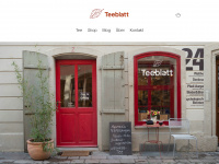 teeblatt.ch Webseite Vorschau