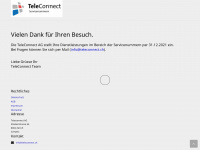 teleconnect.ch Webseite Vorschau