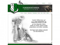 hsv-krostitz.de Webseite Vorschau