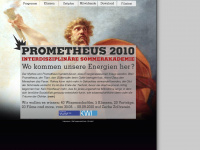 prometheus2010.de Webseite Vorschau