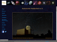 astronomie-heidenheim.de Webseite Vorschau