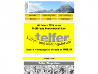 telfer.at Webseite Vorschau