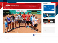 tennis-academy.at Webseite Vorschau