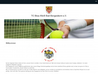 tennis-bza.de Webseite Vorschau