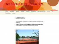 tennisclub-burg.de Webseite Vorschau