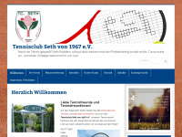 tennisclub-seth.de Webseite Vorschau