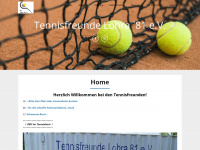 tennisfreunde-lohra.de Webseite Vorschau