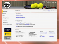 tennishalle-netz.de Webseite Vorschau