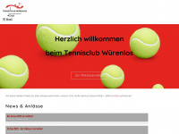 tenniswuerenlos.ch Webseite Vorschau