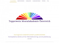 tepperwein-mentalakademie.at Webseite Vorschau