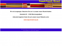 teppichwelt-wesel.de Webseite Vorschau