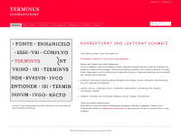 terminus-textkorrektur.ch Webseite Vorschau