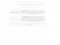 terrassendach-kalkulator.de Webseite Vorschau