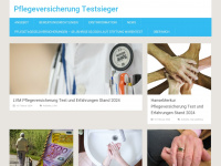 testsieger-pflegeversicherung.de Webseite Vorschau