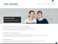 text-matters.de Webseite Vorschau