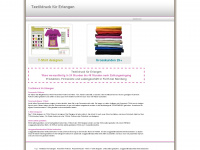 textildruck-erlangen.de Webseite Vorschau