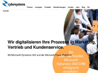 cybersystems.ch Webseite Vorschau